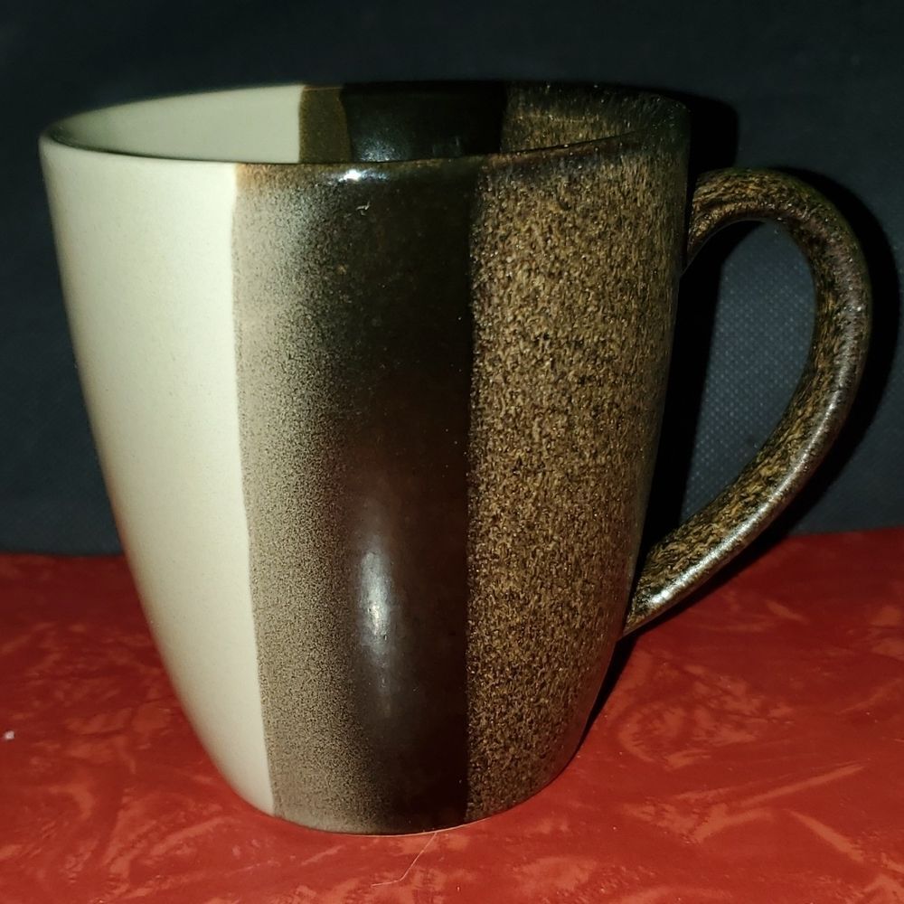 Sango 4828 Tri Black Cup Mug 12 oz